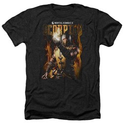 Mortal Kombat - Mens Scorpion Heather T-Shirt