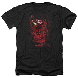 Nightmare On Elm Street - Mens One Two Freddys Coming For You Heather T-Shirt