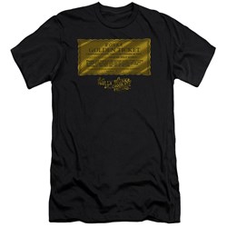 Willy Wonka And The Chocolate Factory - Mens Golden Ticket Premium Slim Fit T-Shirt