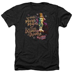 Willy Wonka And The Chocolate Factory - Mens Music Makers Heather T-Shirt