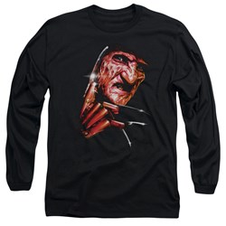 Nightmare On Elm Street - Mens Freddys Face Long Sleeve T-Shirt