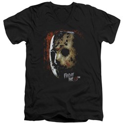 Friday The 13Th - Mens Mask Of Death V-Neck T-Shirt