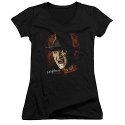 Nightmare On Elm Street - Juniors Worst Nightmare V-Neck T-Shirt