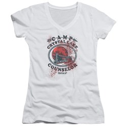 Friday The 13Th - Juniors Camp Counselor Victim V-Neck T-Shirt