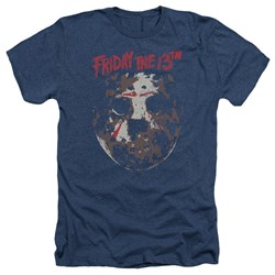 Friday The 13Th - Mens Rough Mask Heather T-Shirt