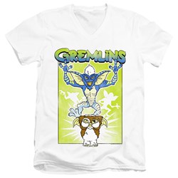 Gremlins - Mens Be Afraid V-Neck T-Shirt
