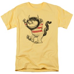 Where The Wild Things Are - Mens Line Art T-Shirt