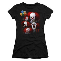 It 1990 - Juniors Many Faces Of Pennywise T-Shirt