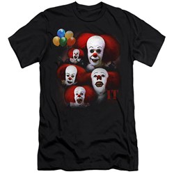 It 1990 - Mens Many Faces Of Pennywise Premium Slim Fit T-Shirt