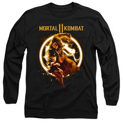 Mortal Kombat 11 - Mens Scorpion Flames Long Sleeve T-Shirt