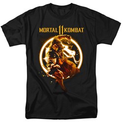 Mortal Kombat 11 - Mens Scorpion Flames T-Shirt