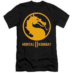 Mortal Kombat 11 - Mens Dragon Logo Premium Slim Fit T-Shirt