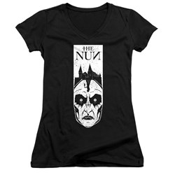 The Nun - Juniors Gaze V-Neck T-Shirt