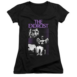 The Exorcist - Juniors What An Excellent Day V-Neck T-Shirt