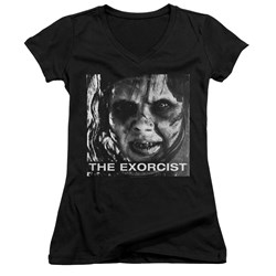 The Exorcist - Juniors Regan Approach V-Neck T-Shirt
