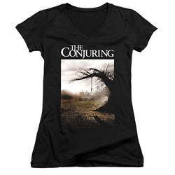 The Conjuring - Juniors Poster V-Neck T-Shirt