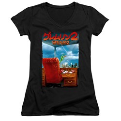 Gremlins 2 - Juniors G2 Poster V-Neck T-Shirt