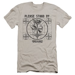 Gremlins 2 - Mens Please Stand By Premium Slim Fit T-Shirt
