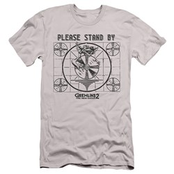 Gremlins 2 - Mens Please Stand By Slim Fit T-Shirt