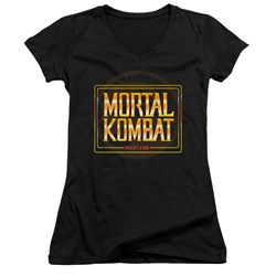 Mortal Kombat Klassic - Juniors Insert Coin V-Neck T-Shirt