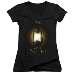 The Nun - Juniors Lantern V-Neck T-Shirt
