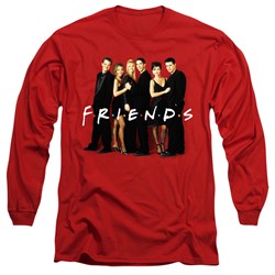 Friends - Mens Cast In Black Longsleeve T-Shirt
