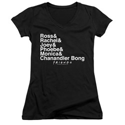 Friends - Juniors Chanandler Bong V-Neck T-Shirt