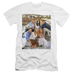 Friends - Mens Lifes A Beach Slim Fit T-Shirt
