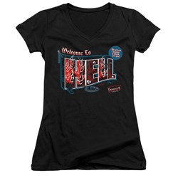 Supernatural - Juniors Welcome V-Neck T-Shirt