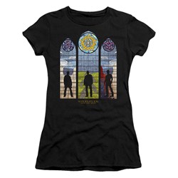 Supernatural - Juniors Stained Glass T-Shirt