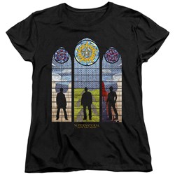 Supernatural - Womens Stained Glass T-Shirt