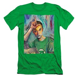 Big Bang Theory - Mens Sheldon Painting Slim Fit T-Shirt