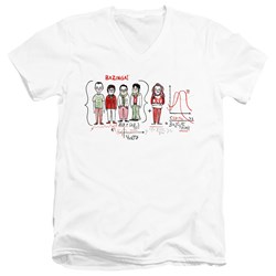 Big Bang Theory - Mens Bazinga Equation V-Neck T-Shirt
