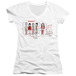Big Bang Theory - Juniors Bazinga Equation V-Neck T-Shirt