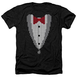 Big Bang Theory - Mens Pixelated Tux Heather T-Shirt