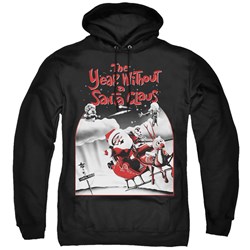 The Year Without A Santa Claus - Mens Santa Poster Pullover Hoodie