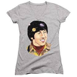 Big Bang Theory - Juniors Howard Space V-Neck T-Shirt