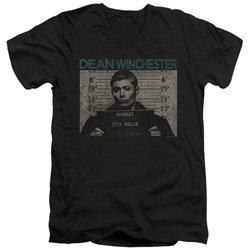 Supernatural - Mens Dean Mug Shot V-Neck T-Shirt