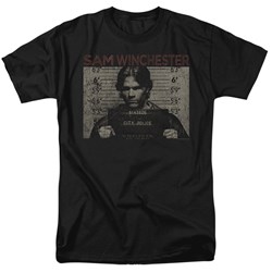 Supernatural - Mens Sam Mug Shot T-Shirt