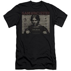 Supernatural - Mens Sam Mug Shot Premium Slim Fit T-Shirt