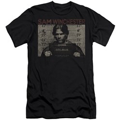 Supernatural - Mens Sam Mug Shot Slim Fit T-Shirt