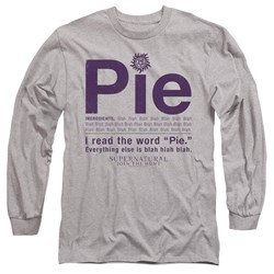 Supernatural - Mens Pie Long Sleeve T-Shirt