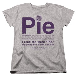 Supernatural - Womens Pie T-Shirt