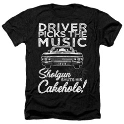 Supernatural - Mens Driver Picks Music Heather T-Shirt