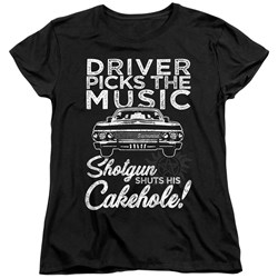 Supernatural - Womens Driver Picks Music T-Shirt