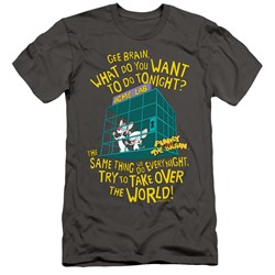Pinky And The Brain - Mens The World Slim Fit T-Shirt