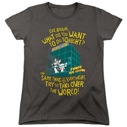 Pinky And The Brain - Womens The World T-Shirt