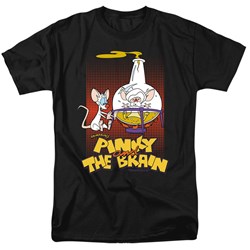 Pinky And The Brain - Mens Lab Flask T-Shirt