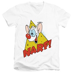 Pinky And The Brain - Mens Narf V-Neck T-Shirt