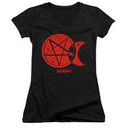 Chilling Adventures Of Sabrina - Juniors Dark Moon V-Neck T-Shirt